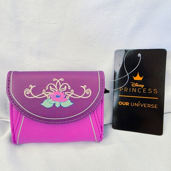 Our Universe Disney Princess Tiana Flap Wallet Faux Leather New - Picture 1 of 10
